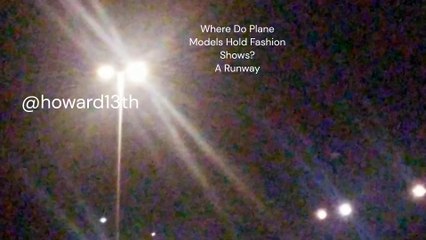 "Where Do Plane Models Hold Fashion Shows? A Runway" 12/21/2023