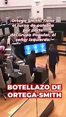 ORTEGA SMITH se encara y LANZA una BOTELLA a un CONCEJAL de MÁS PAÍS