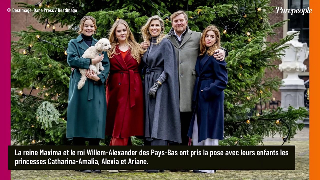 PHOTOS Amalia, Alexia et Ariane des Pays-Bas, les soeurs réunies avec leurs parents royaux : vent coquin et look d'hiver parfait