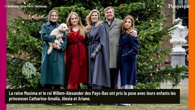 PHOTOS Amalia, Alexia et Ariane des Pays-Bas, les soeurs réunies avec leurs parents royaux : vent coquin et look d'hiver parfait