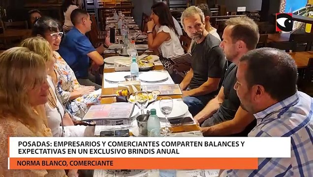 Empresarios y comerciantes comparten balances y expectativas en brindis de fin de año