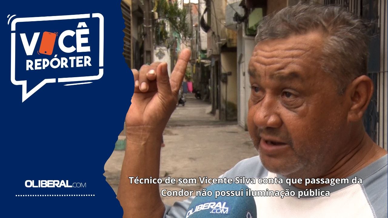 Técnico de som Vicente Silva conta que passagem da Condor não possui iluminação pública