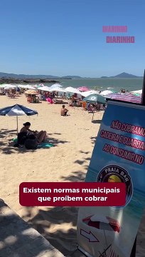 Bares e restaurantes não podem cobrar para uso de cadeiras e mesas na praia