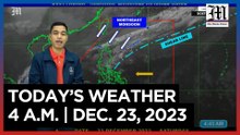 Today's Weather, 4 A.M. | Dec. 23, 2023