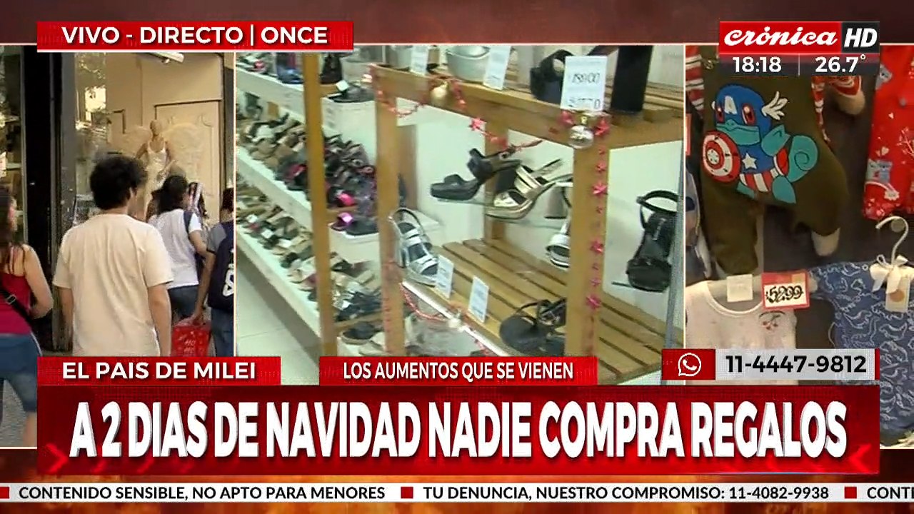 Navidad sin regalos: recorremos las calles de Once en busca de precios