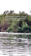 Migrante es ignorada por soldados de EE UU