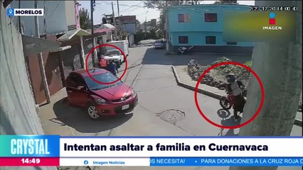 Cámaras captan el intento de un robo en Morelos
