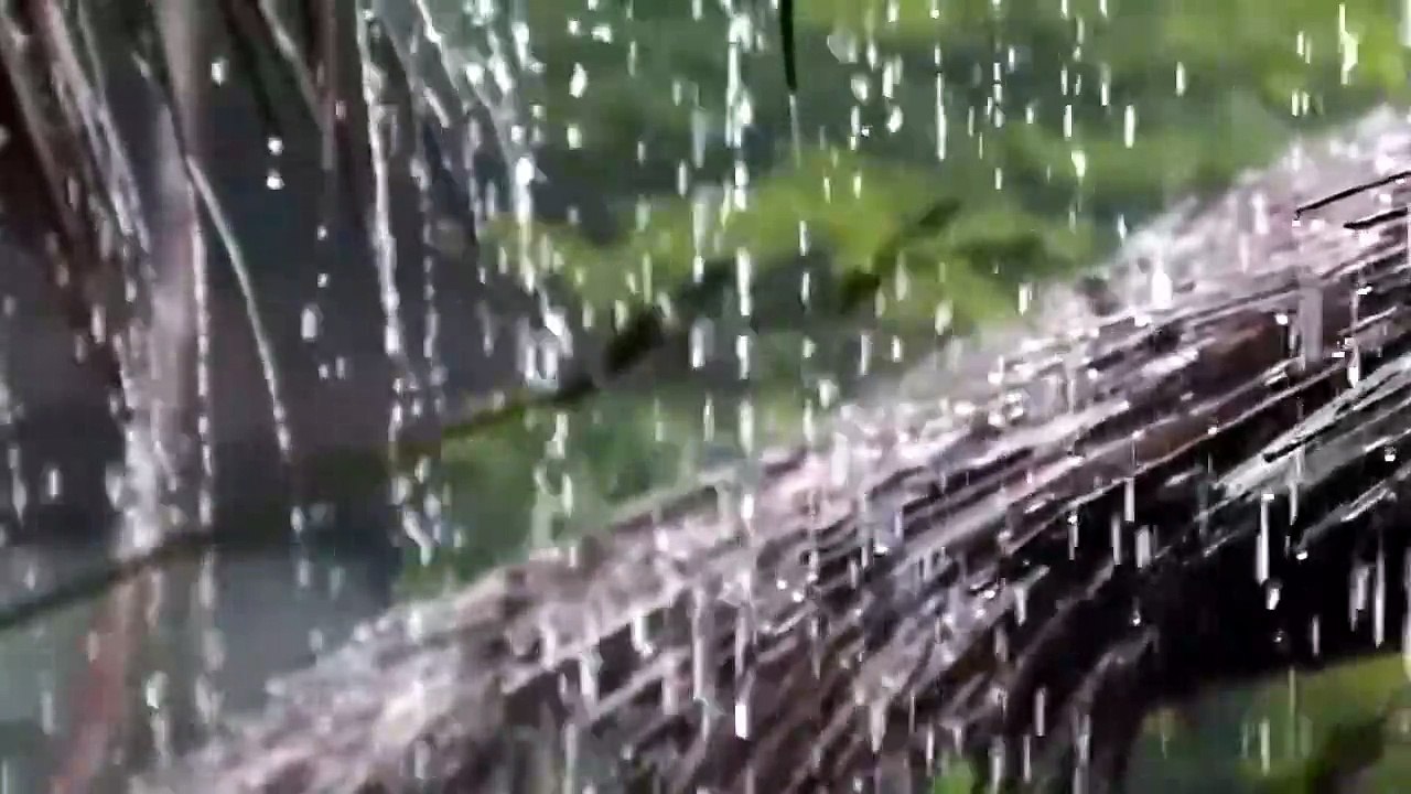 Rain sounds with soothing music _ music for deep sleep, soothing music, stress relief, meditation music