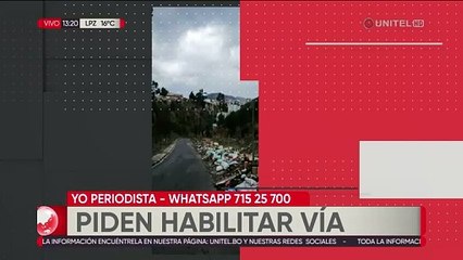 Denuncian que la basura y escombros se acumulan cerca del Hospital Gastroenterología en La Paz