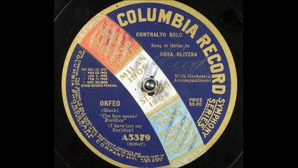 Jeanne Gerville-Réache- J'ai perdu mon Euridice (1909)