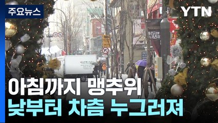 [날씨] 오늘도 강추위...낮부터 차츰 누그러져, 서울 낮 -2℃ / YTN
