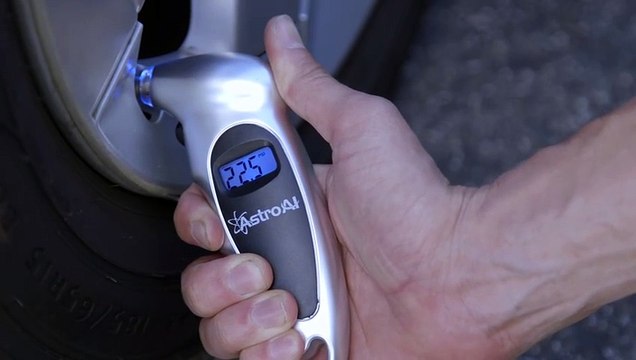 Digital Tire Pressure Gauge 150 PSI 4 Settings for Car Truck Bicycle with Backlight LCD and Non-Skid Grip Car Accessories Silver (1 Pack) Automotive