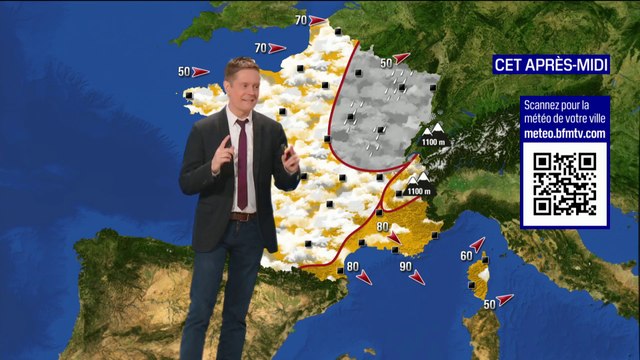 Météo: de la grisaille sur la plupart des régions, le pourtour méditerranéen épargné