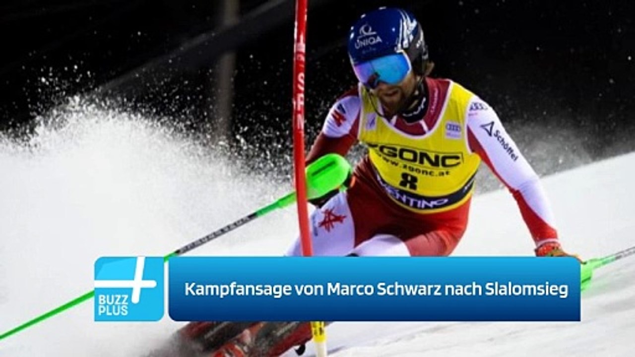 Kampfansage von Marco Schwarz nach Slalomsieg