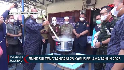 BNNP Sulteng Tangani 28 Kasus Selama Tahun 2023