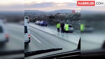 Ankara-Kalecik Karayolunda Buzlanma Nedeniyle Trafik Kazaları