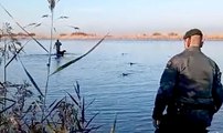La Guardia Civil sorprende in franganti a dos cazadores furtivos en el Parque Natural de Doñana en el término municipal de Isla Mayor