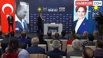 Meral Akşener, Nevşehir Belediye Başkan adaylarını tanıttı