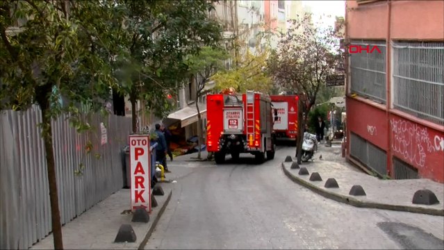 Cihangir'de apart otelde yangın paniği
