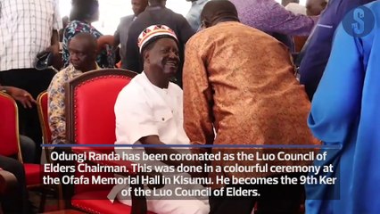Ker Odungi Randa coronated as Luo Council of Elders Chairman