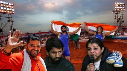 Wrestler Sakshi Malik Bajrang Punia Life Story | Retirement और Padmashree Award Return Reason