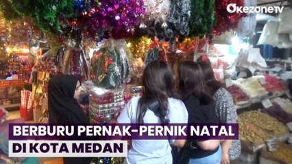 Pernak-pernik Natal Mulai Ramai Diburu Warga Medan
