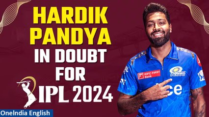 Скачать видео: IPL 2024: Hardik Pandya Likely to Miss League as Ankle Injury Looms| Oneindia News