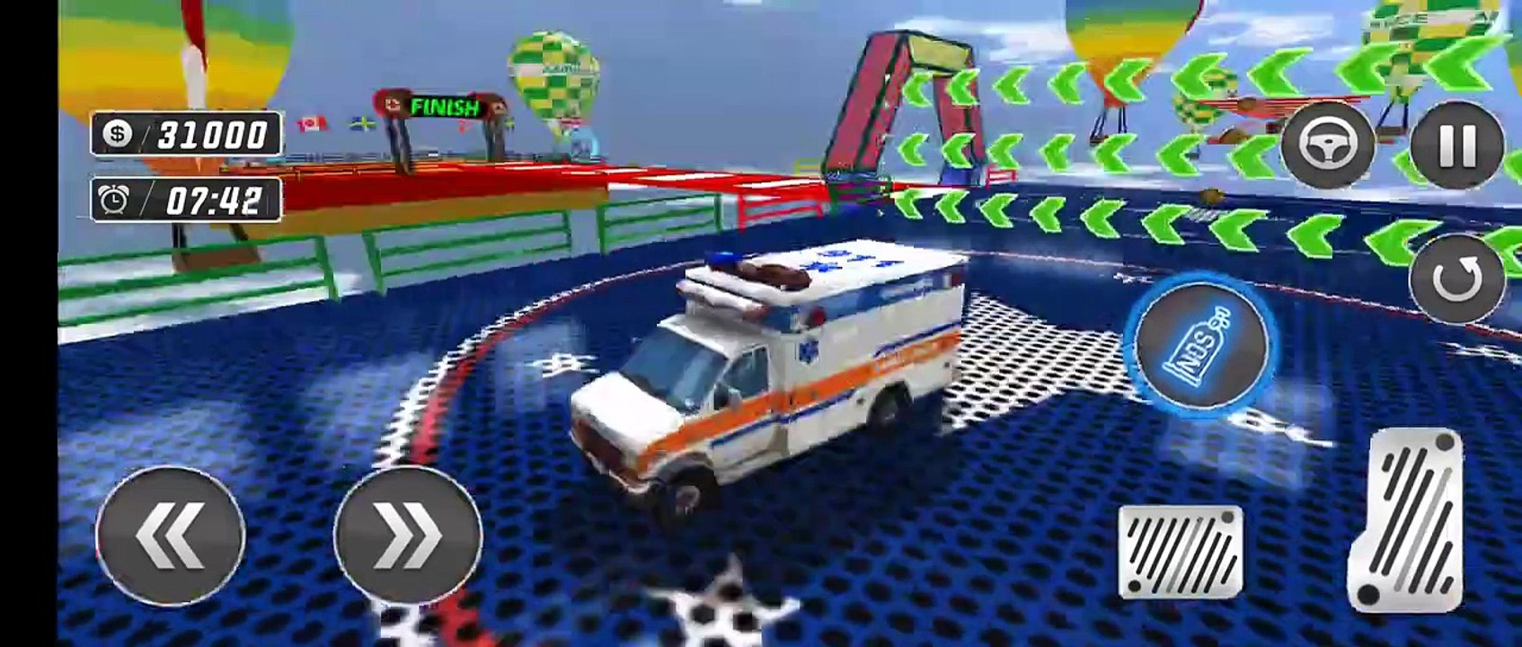 Ambulance Stunts Mega Ramp ll Mega Rampa Dublörleri - Mega Rampada Ambulans Gösterileri