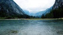Cold Wind's Love: Meditative Rain Sounds in the Mountain Lake for Sleep, Rejuvenation, and Nature's Embrace | Remedy for Insomnia