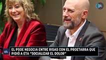El PSOE negocia entre risas con el proetarra que pidió a ETA 