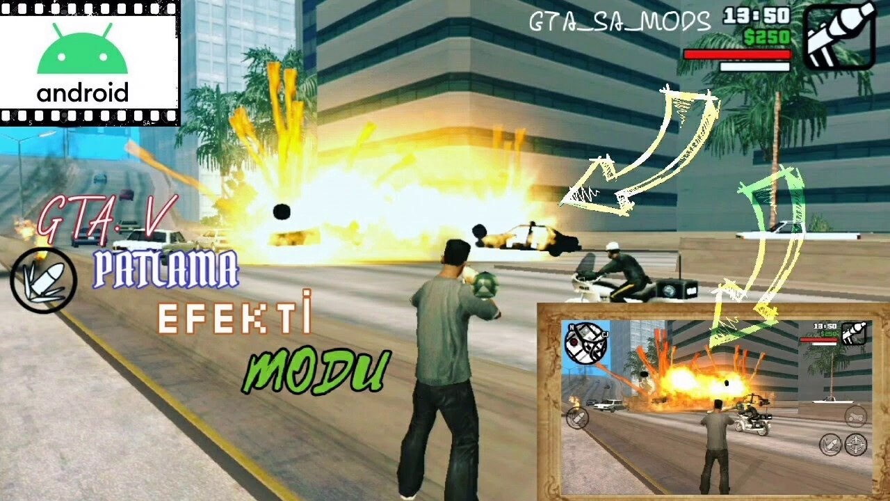 "GTA_SA" YENİ GELEN PATLAMA EFEKTLERİ !!!(ANDROİD)