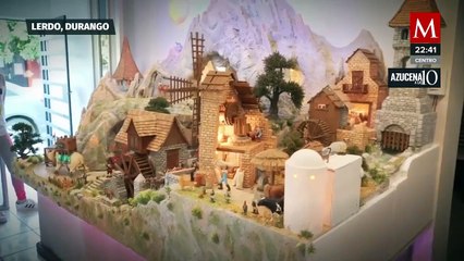 Un ingeniero industrial creó un nacimiento móvil en Durango