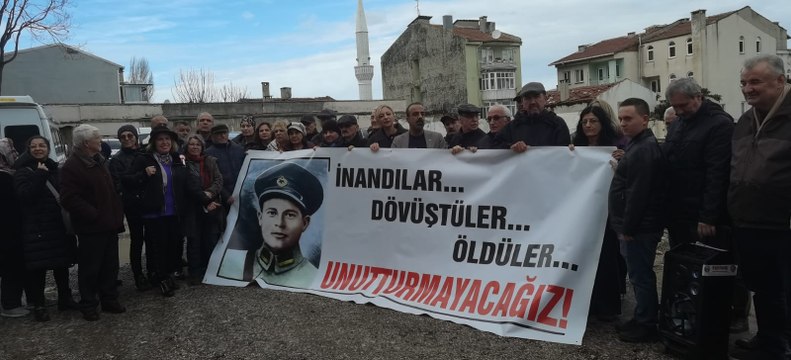 Şehit asteğmen Fehmi Kubilay, mezun olduğu okulun molozları arasında anıldı