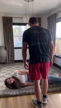 Husband Smacks Head On Chandelier