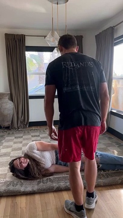 Husband Smacks Head On Chandelier