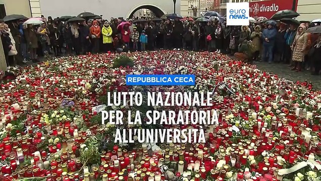Sparatoria a Praga: lutto nazionale in Repubblica Ceca, bandiere a mezz'asta e minuto di silenzio