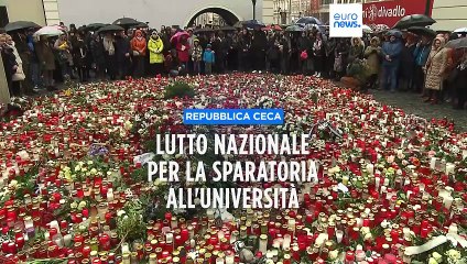 Sparatoria a Praga: lutto nazionale in Repubblica Ceca, bandiere a mezz'asta e minuto di silenzio