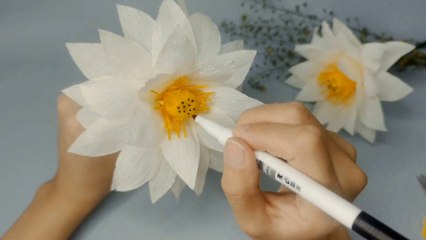 how to make lotus flower with paper! Art and craft! PNC Home