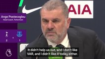 Postecoglou insists VAR didn't 'help' Spurs in narrow Everton win