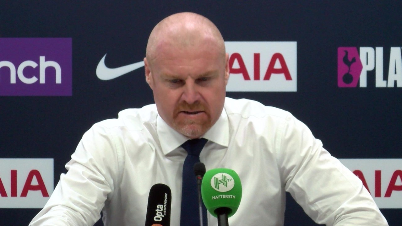 Dyche reacts to the disappointing 2-1 loss against Spurs