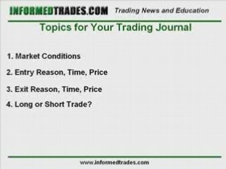 How to Keep a Trading Journal - Forex, Futures, Stocks