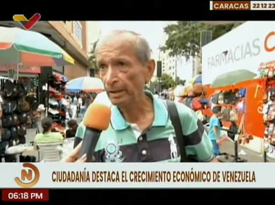 Caraqueños afirman el gran desarrollo económico y valoran el impulso nacional
