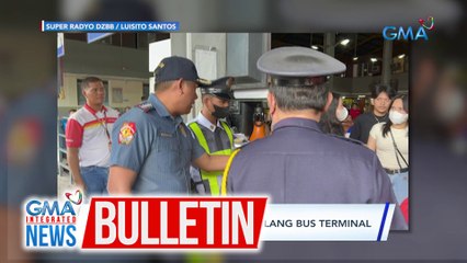PNP Sosia, nag-inspeksyon sa ilang bus terminal | GMA Integrated News Bulletin