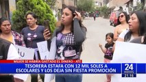 Ate: tesorera de salón se lleva 12 mil soles y deja sin fiesta promoción a niños