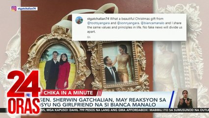 Chika in a Minute: Sen. Gatchalian on Bianca Manalo | Sharon on Alden | Ysabel Ortega reunited with Sen. Lapid | 24 Oras