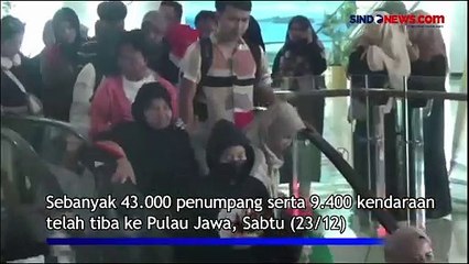 Arus Mudik Natal 2023 di Pelabuhan Bakauheni Dipadati Kendaraan