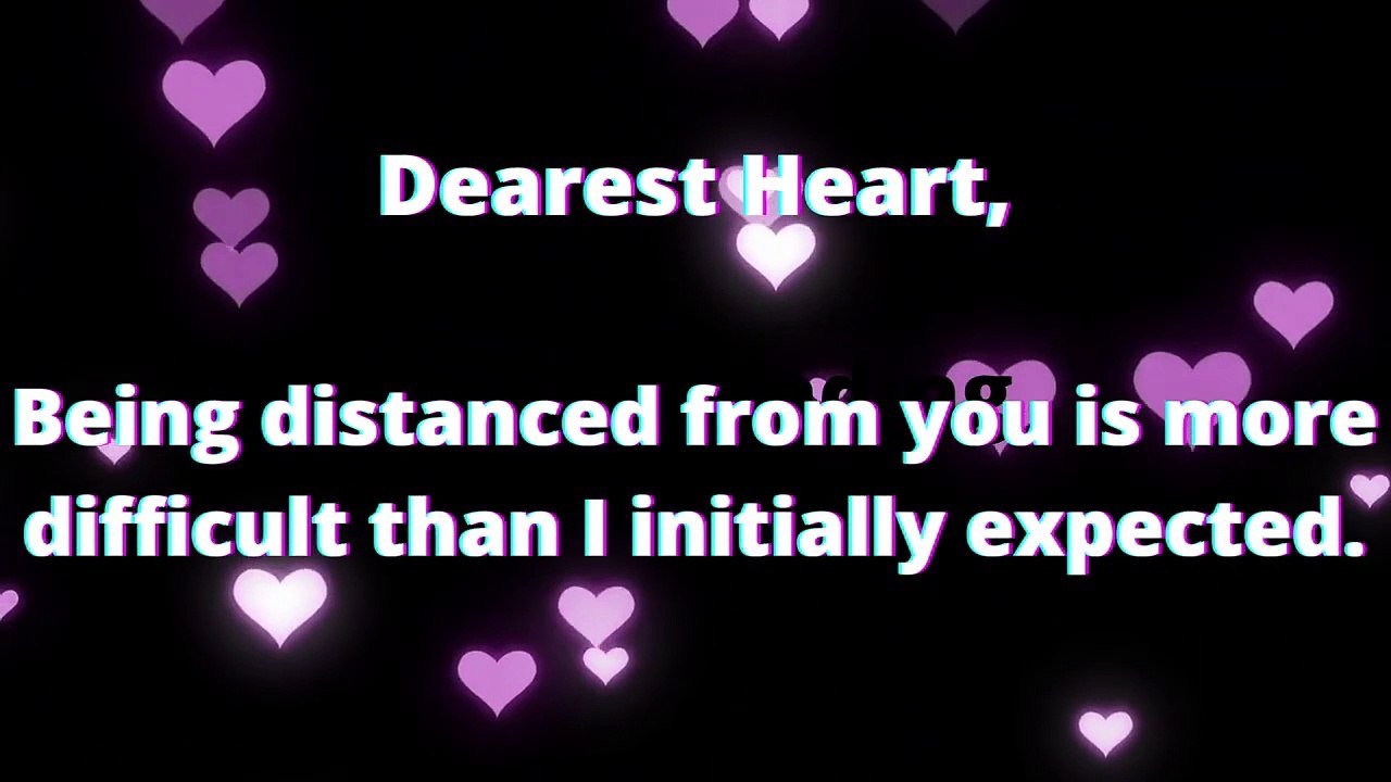 Long Distance I Miss You Love Letter - Send This Video To Someone You Love