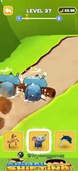 Level 37 | Animal Shifting: Transform Run #shorts #game #animalsforkids #gameplay #animalrace #pvz