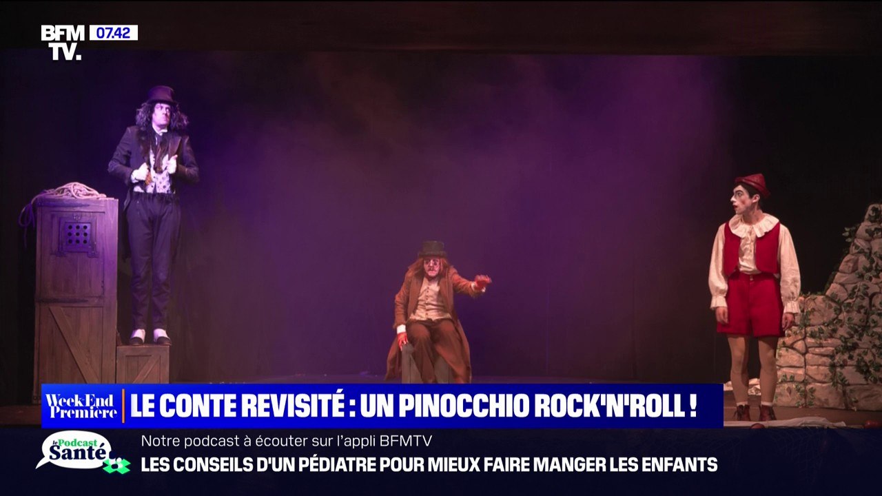 Le conte Pinocchio est revisité au théâtre des Mathurins qui propose version rock'n'roll