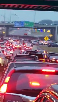 Pro-Palestinian Protesters block highway and entrance to Chicago O'Hare International Airport